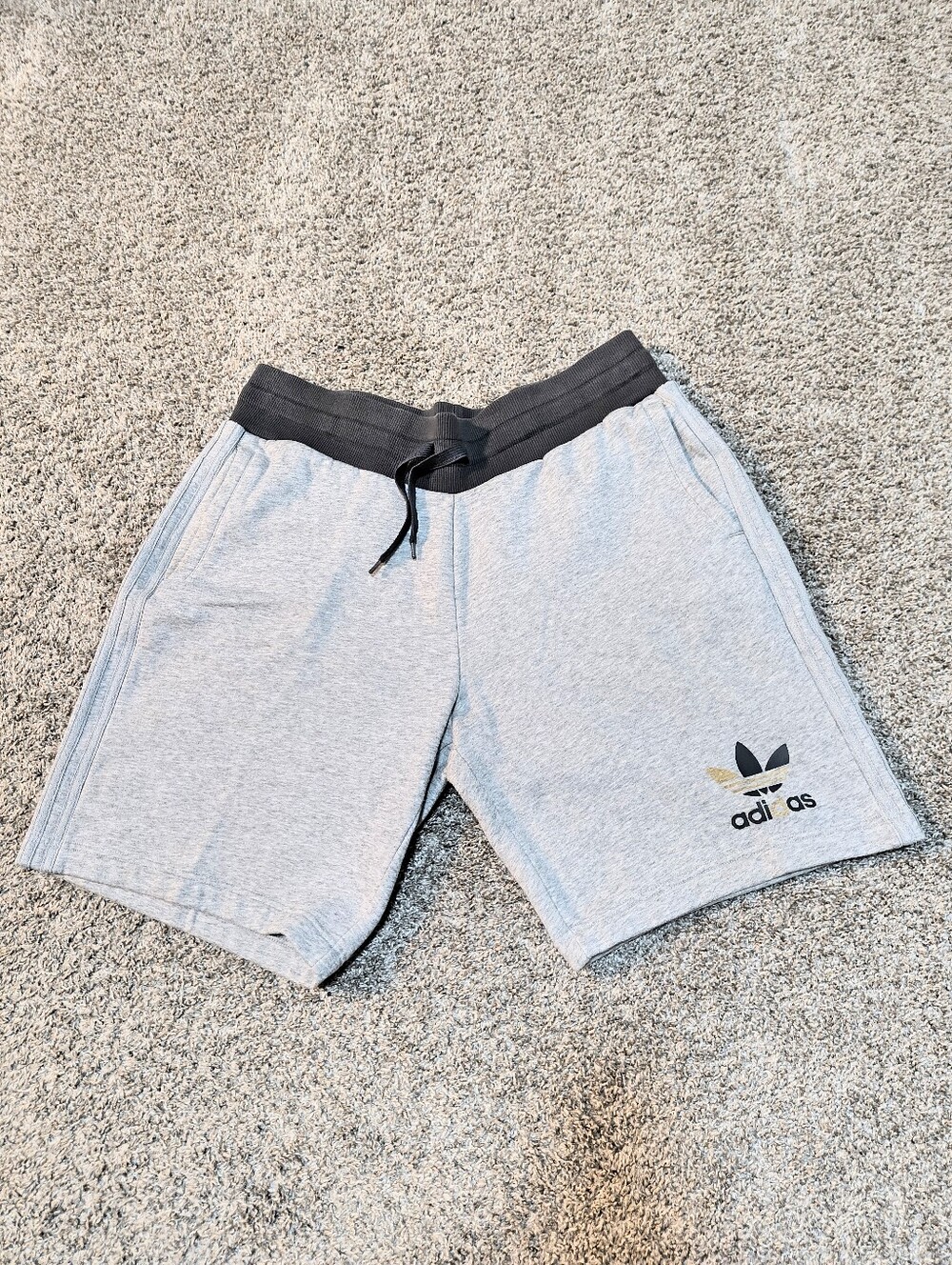 Mens Adidas 3 Stripe Shorts Big & Tall Size XL